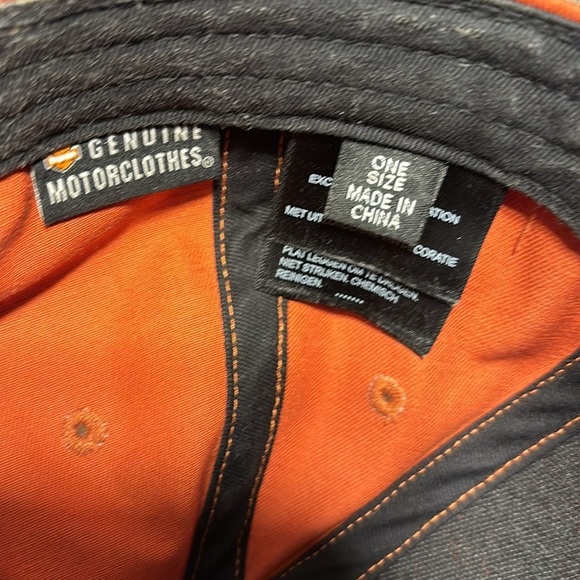 Men Harley Davidson Black Harley Cap Hat - Picture 5 of 7